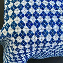 Indigo Cross Line Quilted Quilt