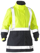 Womens H Taped Hi Vis Rain Jacket