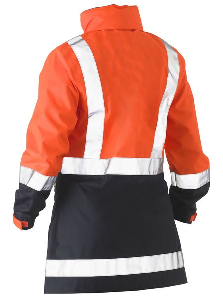 Womens H Taped Hi Vis Rain Jacket