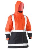 Womens H Taped Hi Vis Rain Jacket