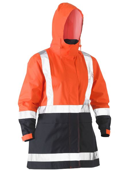 Womens H Taped Hi Vis Rain Jacket