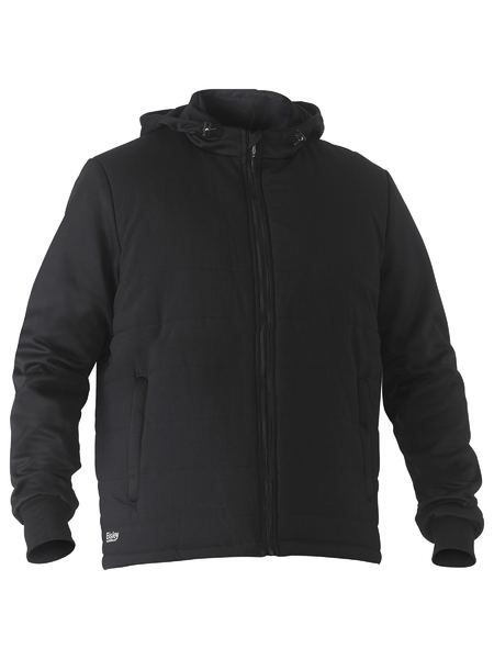 Flx & Move™ Black Puffer Hooded Jacket- Unisex