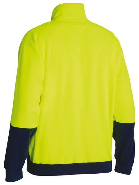 Hi Vis Polar Fleece Zip Pullover For Men