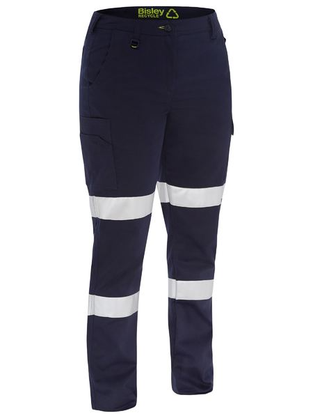 Womens Navy Taped Biomotion Cargo Pant