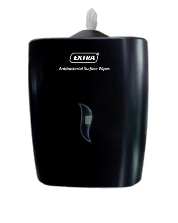 Antibacterial Wipe Dispenser - Wall Mounted Black Dispenser