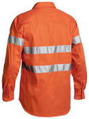 Taped Orange Hi Vis Drill Shirt For Men