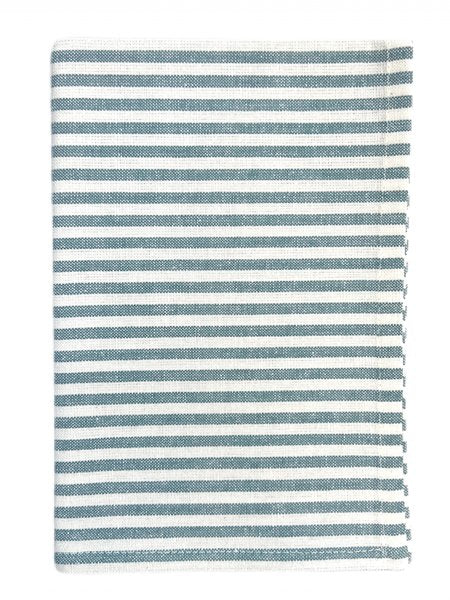 Cotton Napkin Teal White Stripe