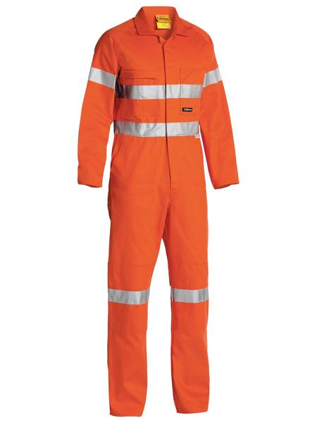 Mens Orange Taped Drill Coverall