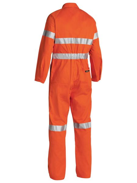 Mens Orange Taped Drill Coverall