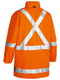 X Taped Orange Rain Shell Jacket For Men