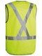 Taped X Back Hi Vis Vest For Men