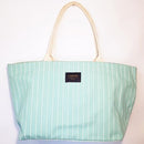 Regatta Large Tote Bag Sea Green white Stripe