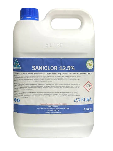 (27) Liquid Chlorine Bleach 12.5% 5L