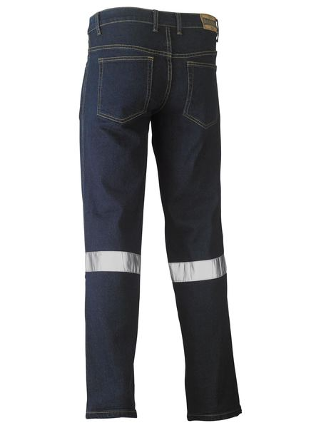 Taped Rough Rider Navy Denim Jean For Men