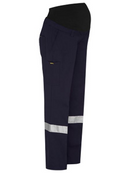Womens Maternity Taped Drill Work Pant In Navy
