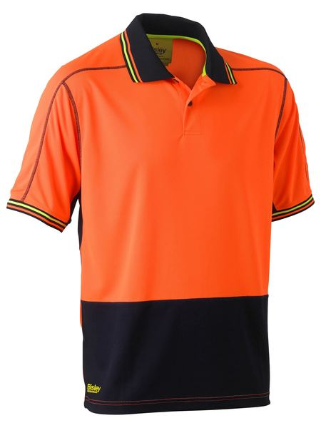 Mens Hi Vis Polyester Mesh Polo