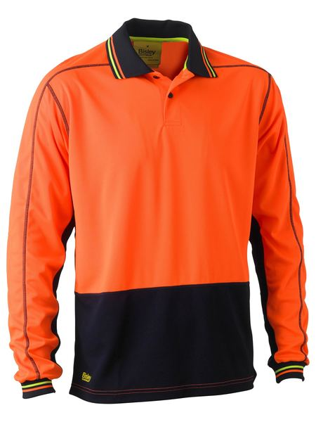 Mens Hi Vis Polyester Mesh Polo