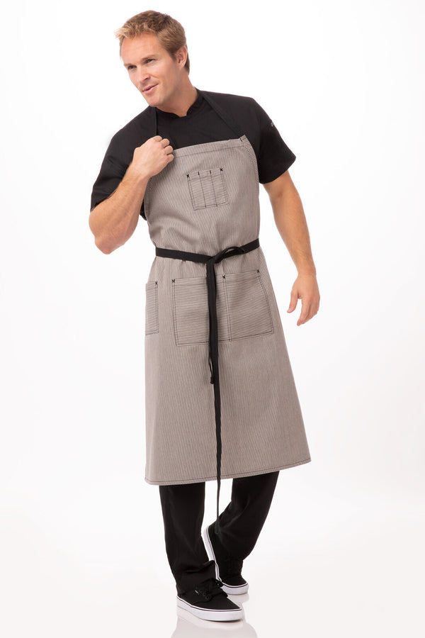 Portland Chefs Bib Apron Black