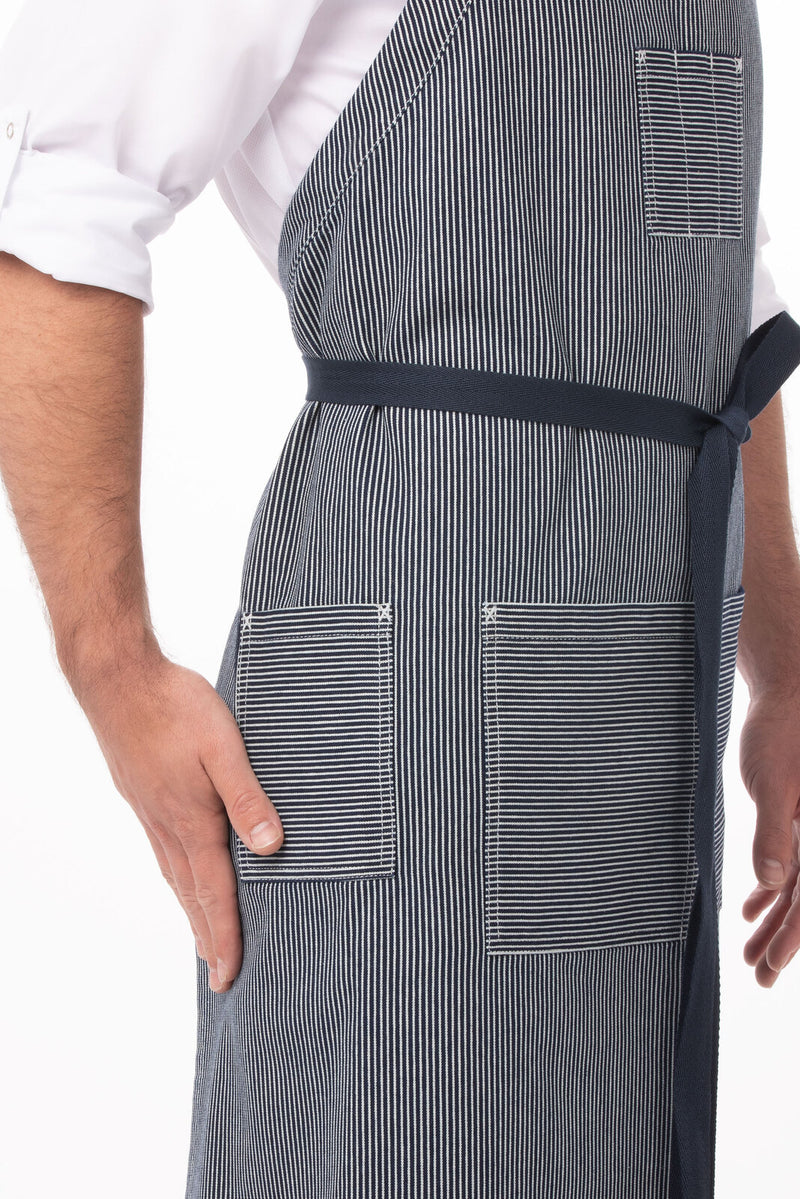 Portland Chefs Bib Apron Indigo Blue