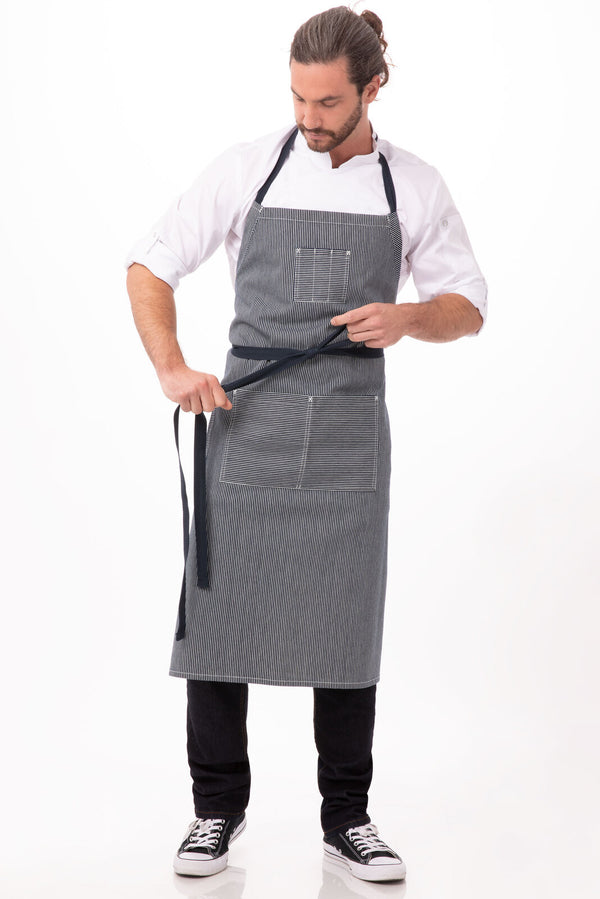 Portland Chefs Bib Apron Indigo Blue