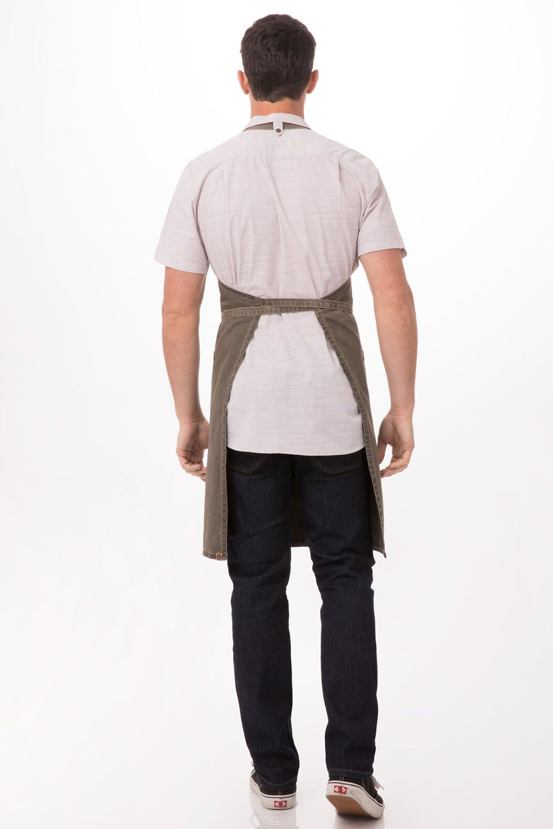 Dorset Bib Apron New Earth Brown