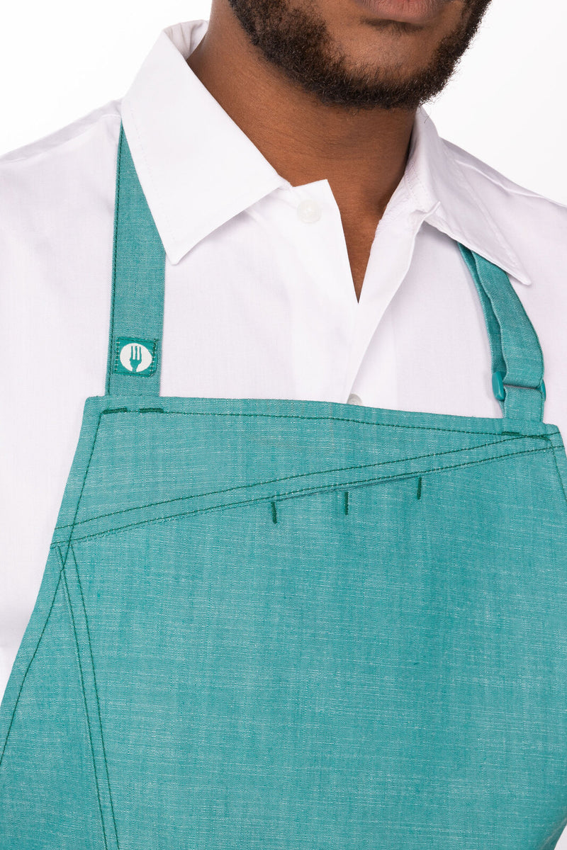 Medford Bib Apron Jade