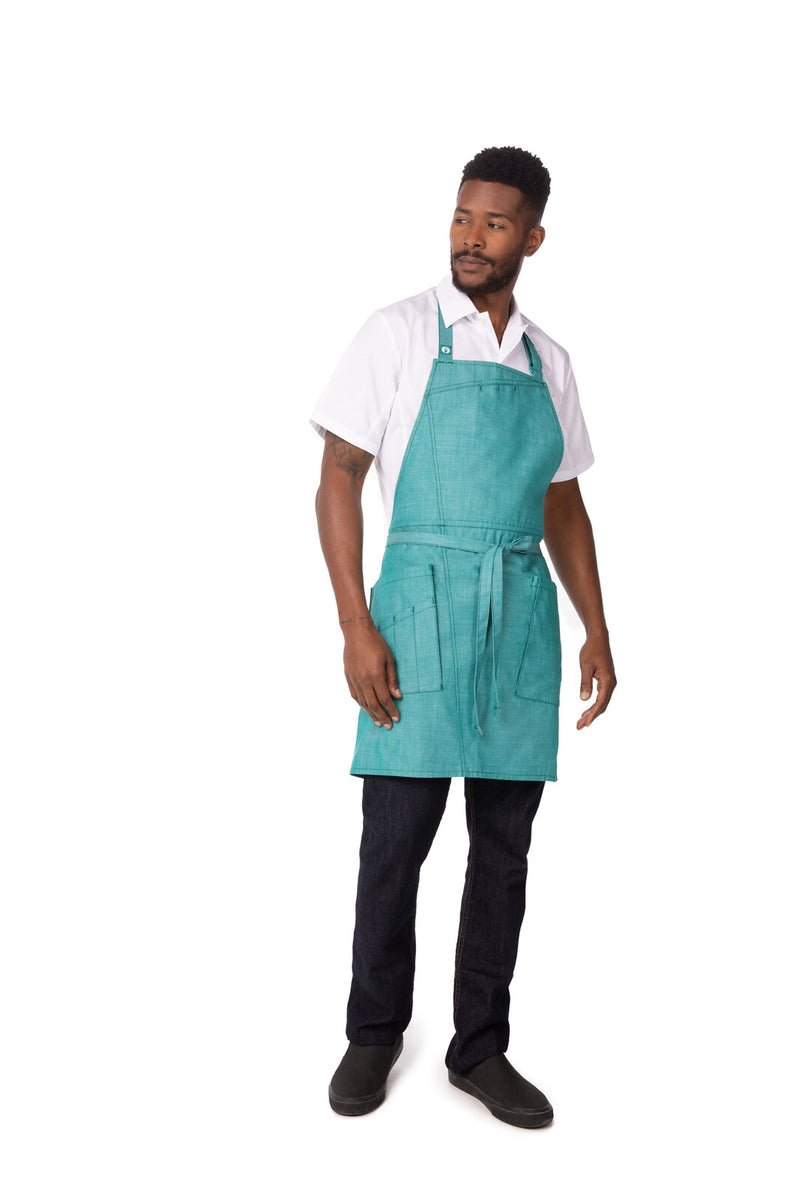 Medford Bib Apron Jade