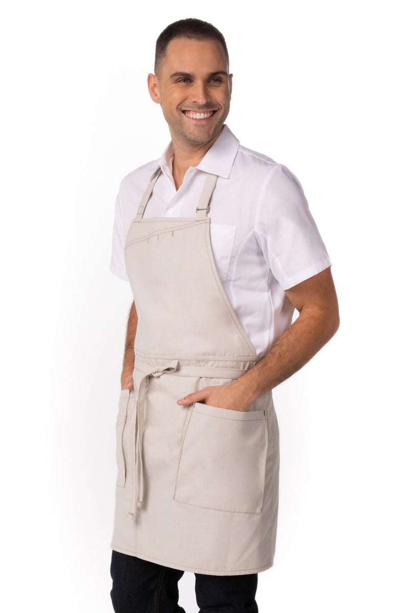 Medford Bib Apron Natural