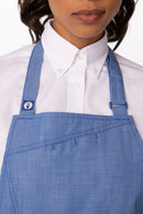 Medford Petite Bib Apron French Blue