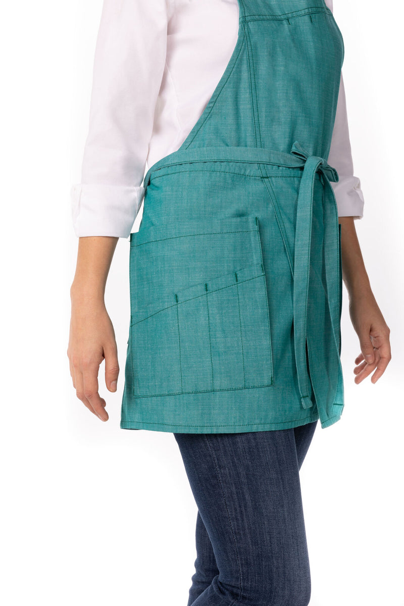 Medford Petite Bib Apron Jade