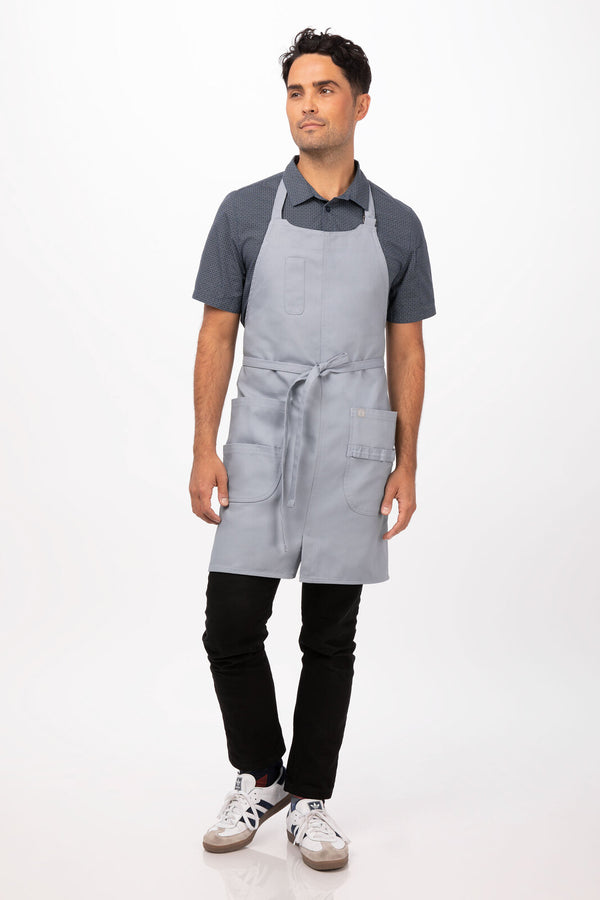 Logan Bib Apron Clay