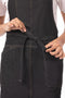 Berkeley Petite Bib Apron Black + Cross Back Suspenders Desert Sand