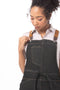 Berkeley Petite Bib Apron Black + Cross Back Suspenders Desert Sand