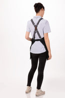 Berkeley Petite Bib Apron Jet Black + Cross Back Suspenders Black/Grey