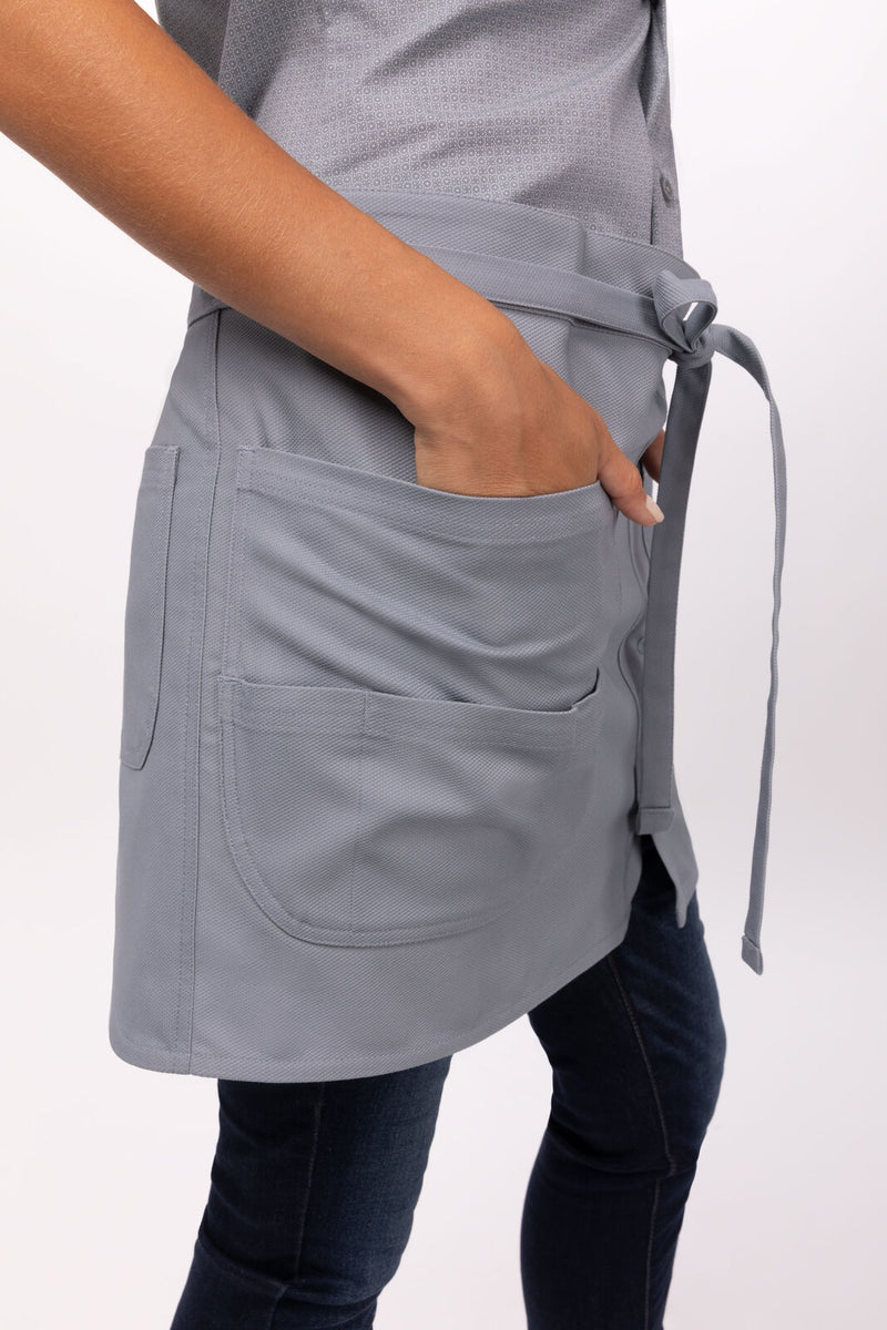 The Logan Half Bistro Apron Clay