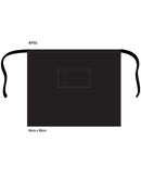 Long Waist Apron Black