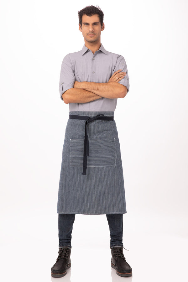 Portland Bistro Apron Indigo Blue