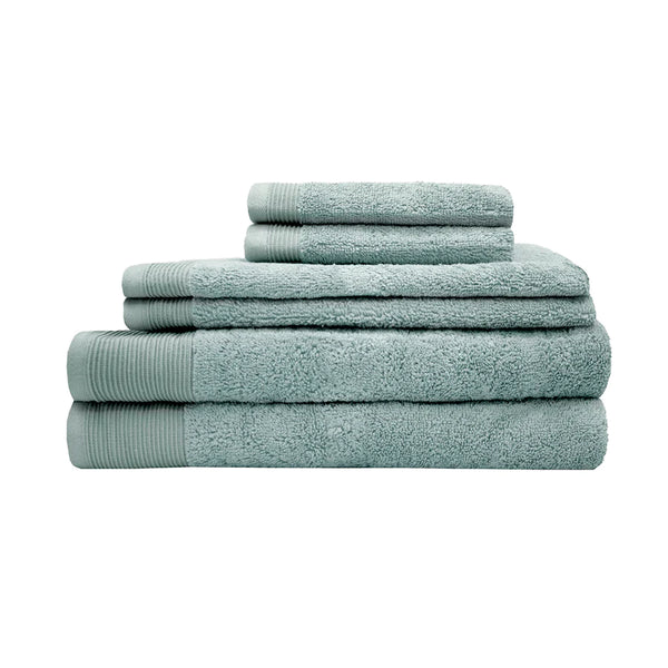 Deluxe Lotus Bath Towel Set Blue