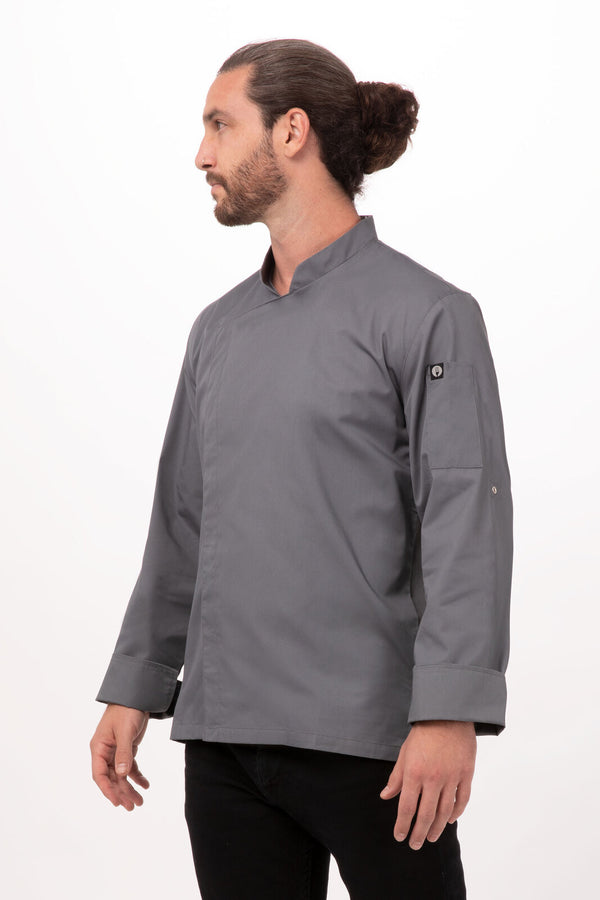Lansing Cool Vent Chef Jacket Grey