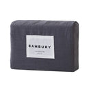 French Flax Linen Sheet Set - Charcoal