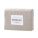 French Flax Linen Sheet Set - Pebble