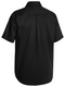 A black coloured shirt for men with collared button down closure. It has two button open chest pockets with pleat detailing. Made up of comfortable and lightweight fabric.