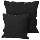 Resort Premium Solid Black Cushion Cover