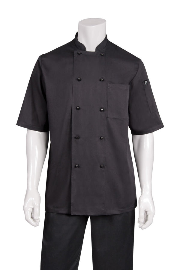 Canberra Double Breasted Chef Jacket Black