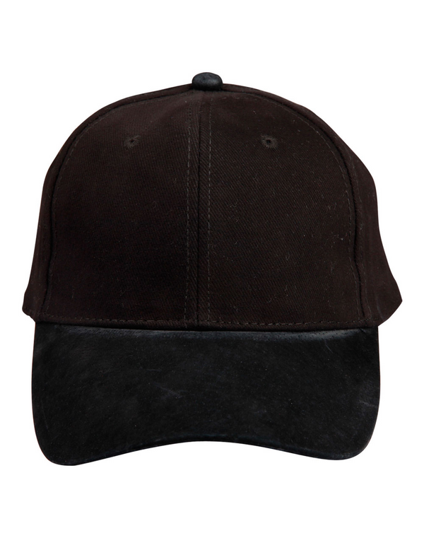 Suede Peak Cap