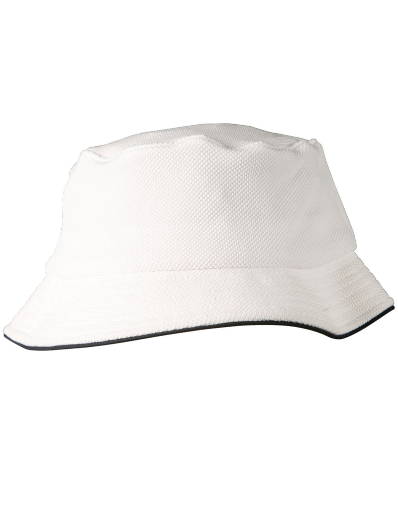 Pique Mesh With Sandwich Bucket Hat