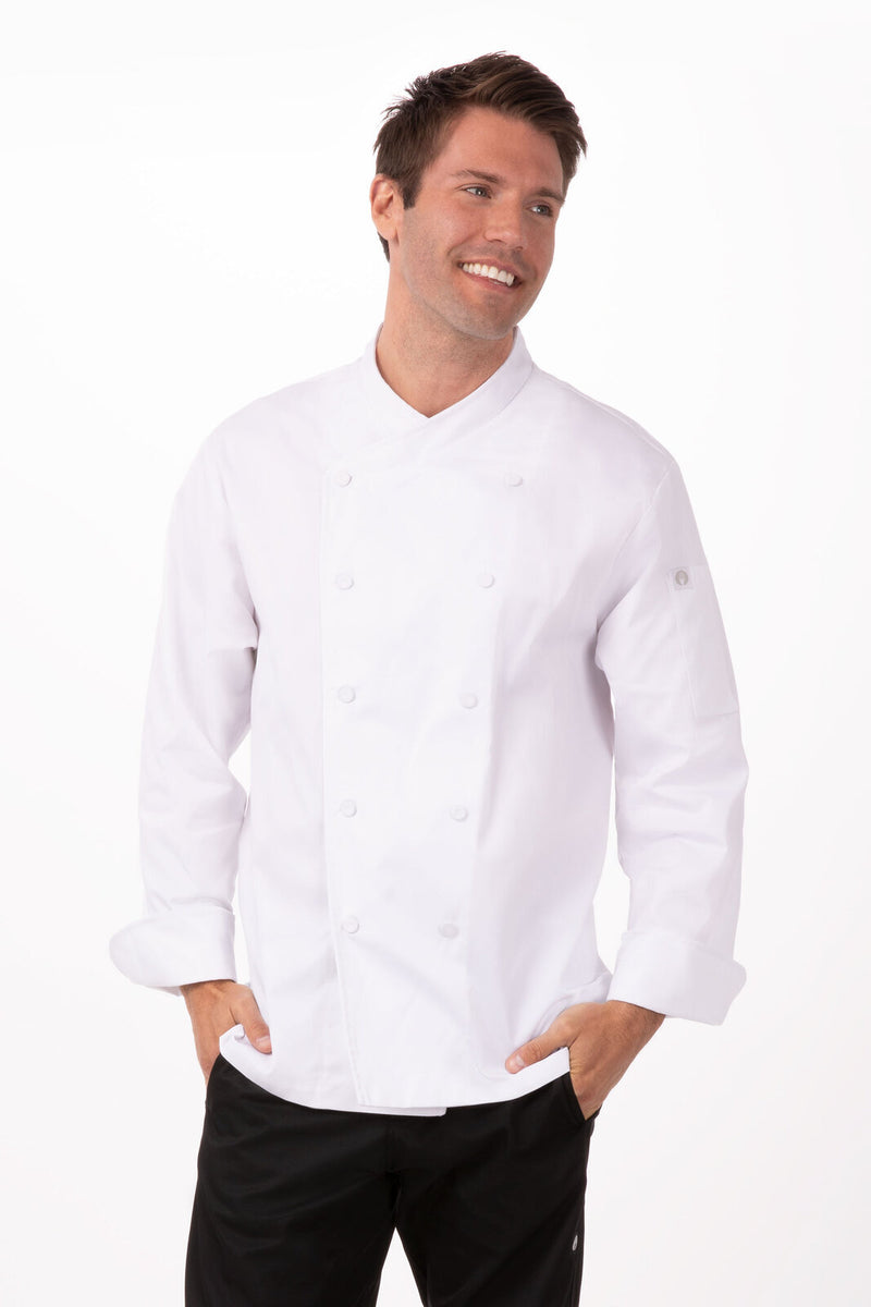 Saint Marteen Double Breasted Chef Jacket White