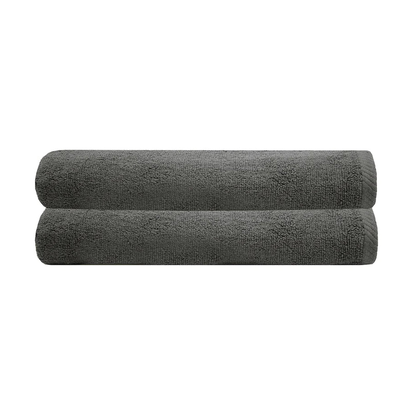 Commercial Bath Sheets Charcoal Set of 2