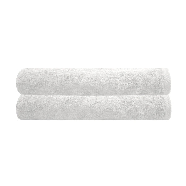 Commercial Bath Sheets White Set of 2