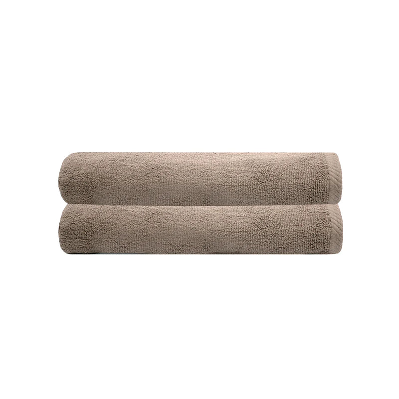 Commercial Bath Towels Latte Set of 2